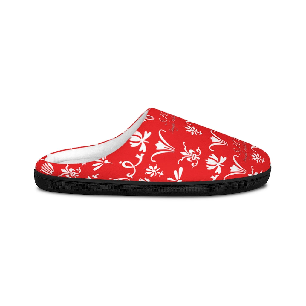 SHUS Brand Red Indoor Luxury Slippers