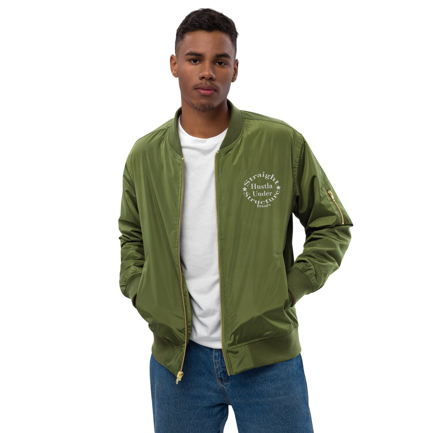 SHUS Brand Luxury  Utility pocket Bomber jacket