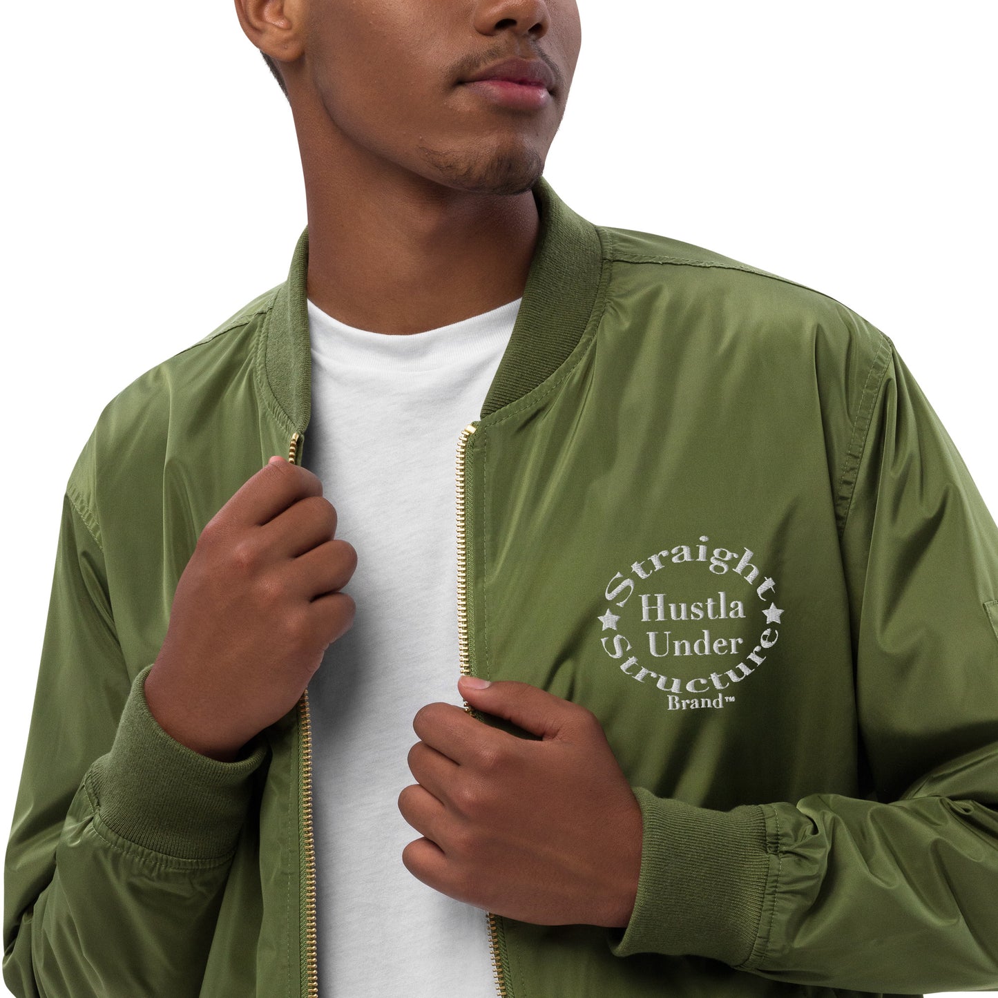 SHUS Brand Luxury  Utility pocket Bomber jacket