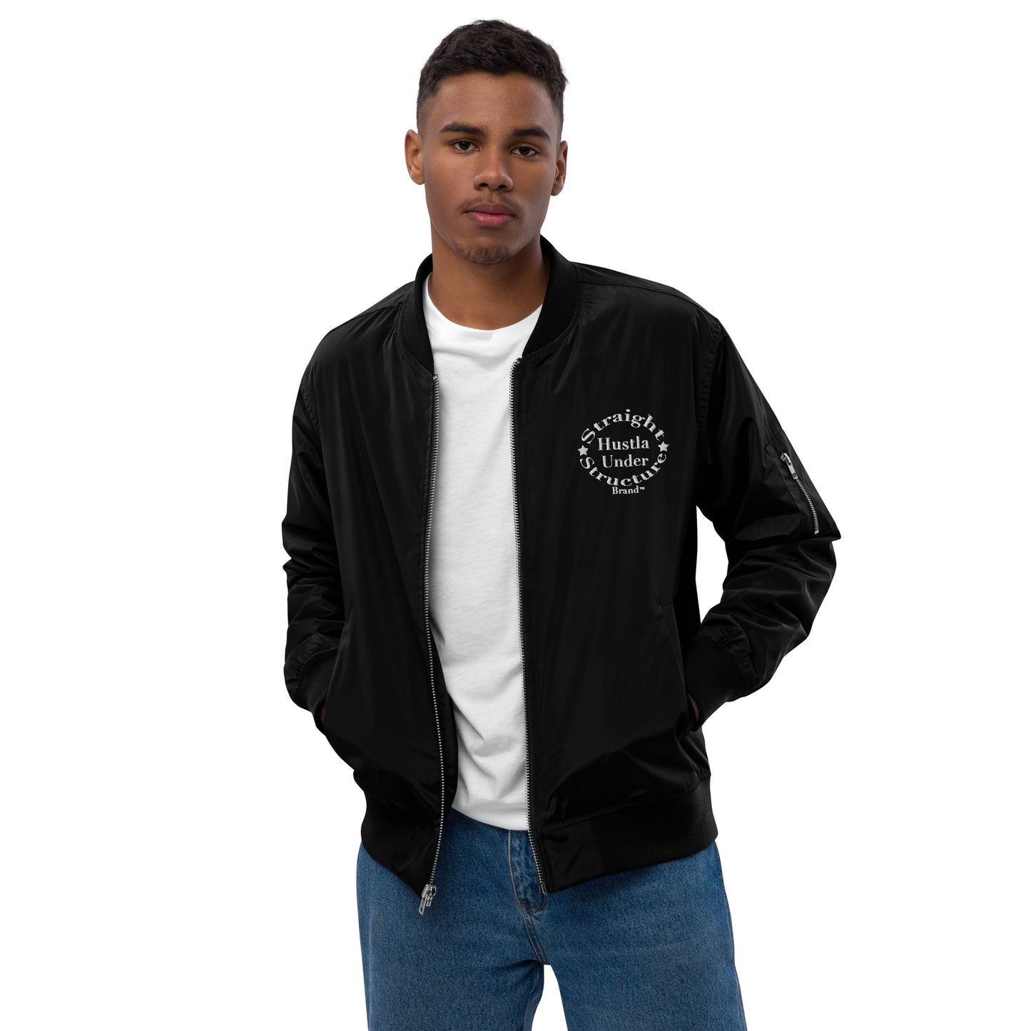 SHUS Brand Luxury Utility pocket Bomber jacket